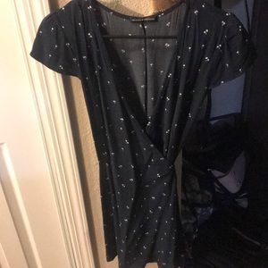 Brandy Melville Navy Wrap Dress